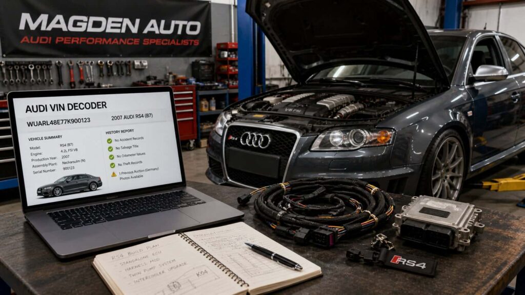 Audi RS4 & S4 VIN Check Guide: Avoid Hidden Damage Before Tuning Builds